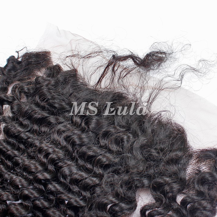 Virgin Hair Deep Wave 13x4 13x6 Transparent Lace Frontal - 图片 6